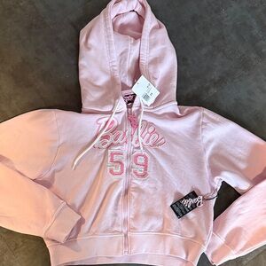 Pink Barbie full zip hoodie